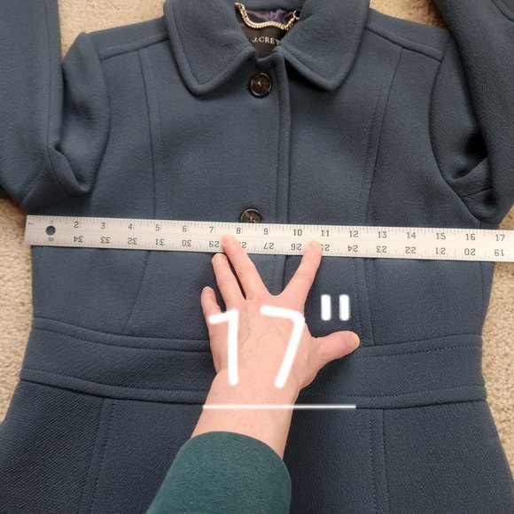 J. Crew Lady Day Coat in Vintage Blue - Picture 2 of 14